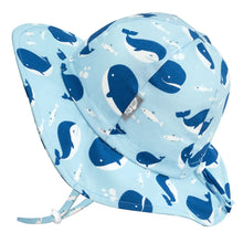 Load image into Gallery viewer, Cotton Floppy Hat - Blue Whale
