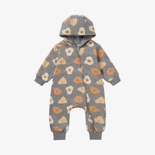 Load image into Gallery viewer, Petite Revery Smiley Side Up Hooded Romper
