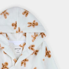Load image into Gallery viewer, Gingerbread Print on Ivory Plush Robe
