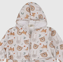 Load image into Gallery viewer, Forest Animals Baby Bathrobe- 0-9m
