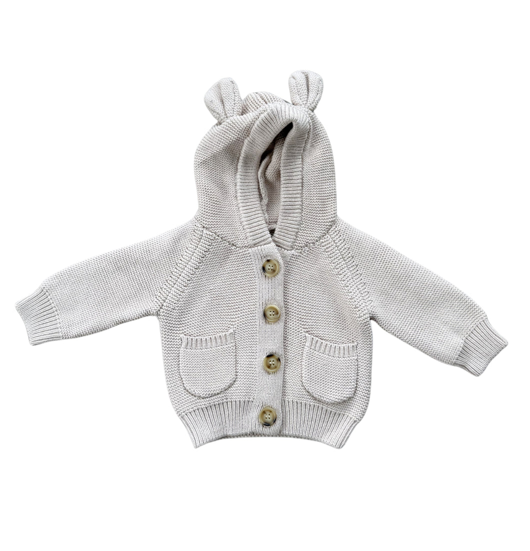 Knit Hoodie- Sand
