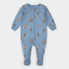 Load image into Gallery viewer, Otterly Festive Print on Pearl Blue Sleeper
