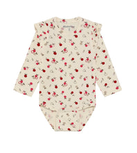 Load image into Gallery viewer, Minymo Infant Bodysuit- Red Apples
