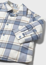 Load image into Gallery viewer, Baby Plaid Overshirt- Iceberg
