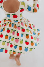 Load image into Gallery viewer, Colorful Apples Twirl Dress

