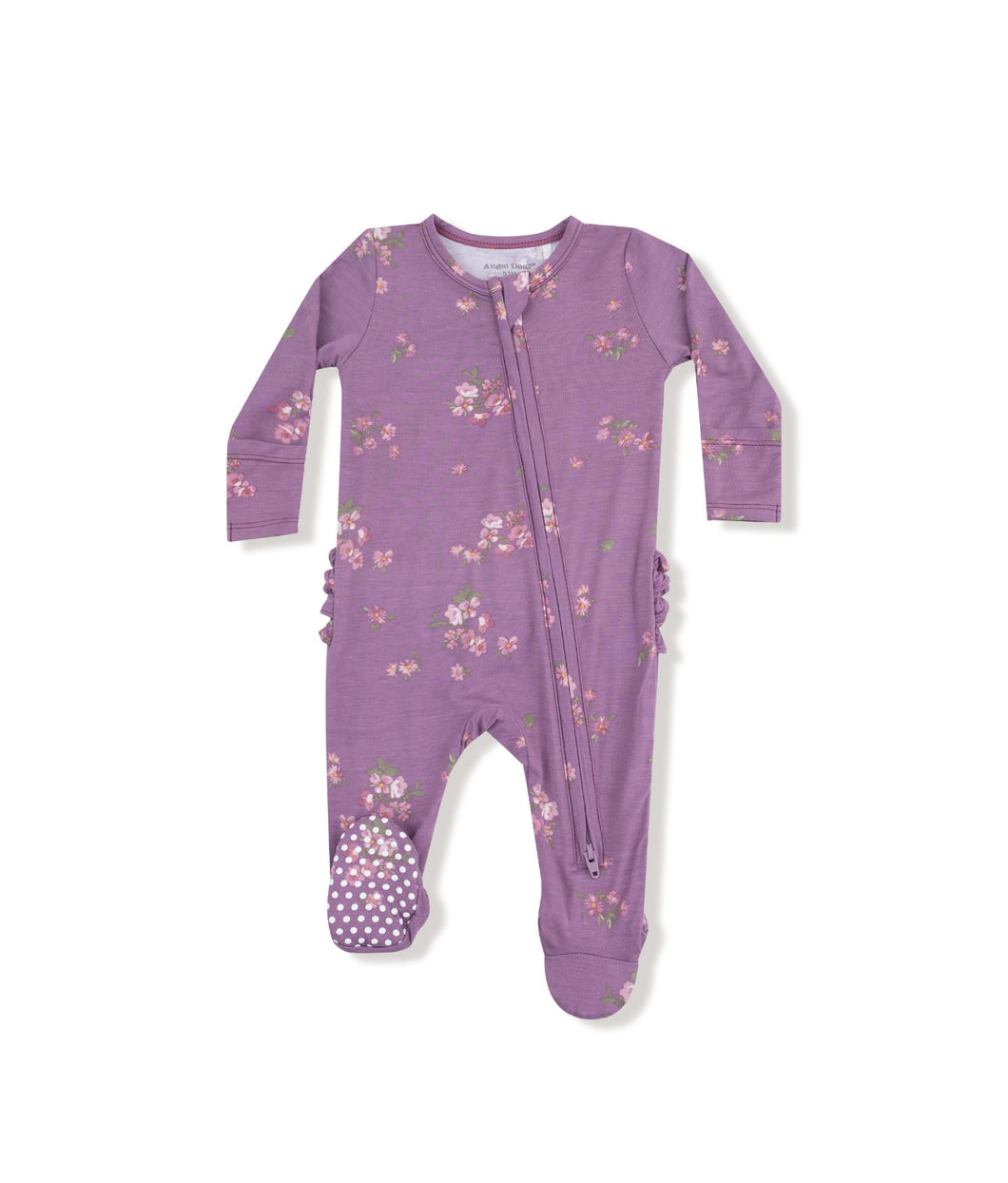 Woodsorrel - 2 Way Zipper Ruffle Back  Footie