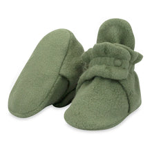 Load image into Gallery viewer, Cozie Fleece Baby Bootie - Olive
