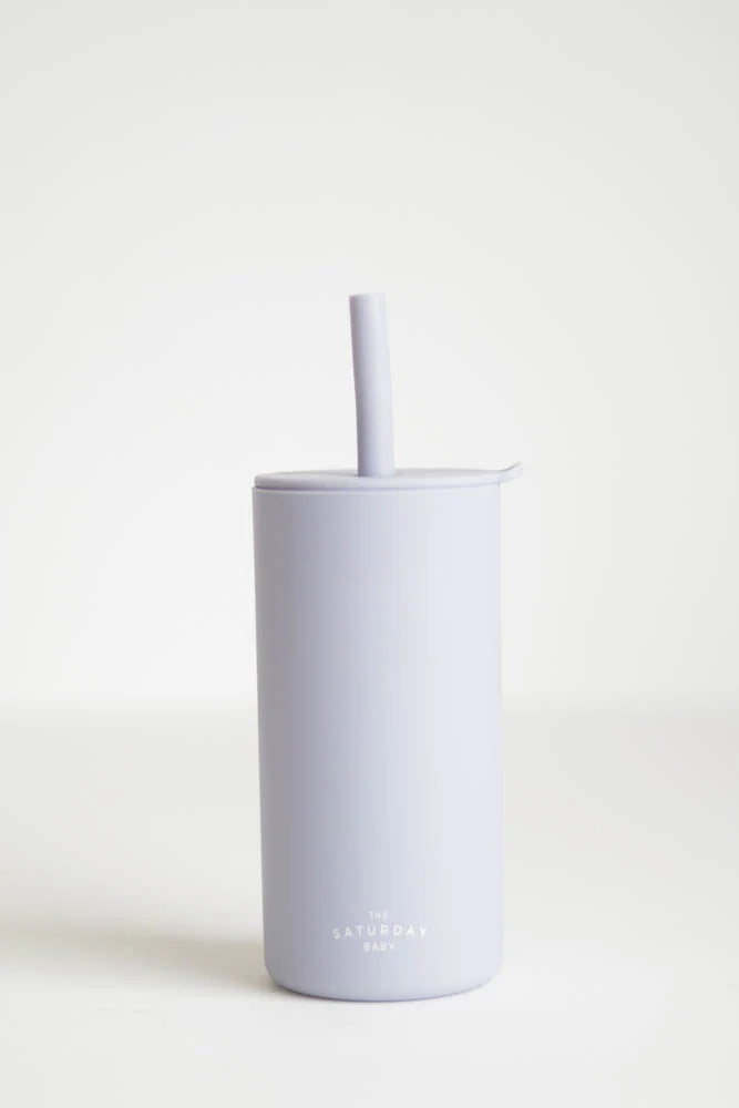 Kid Silicone Straw Cups- Lilac