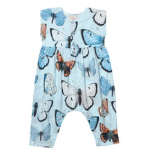 Load image into Gallery viewer, Baby Girls Alexandra Jumper- Blue Vintage Butterflies
