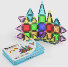 Load image into Gallery viewer, PicassoTiles 40pc Nano Magnetic Building Tiles Construction Travel Set
