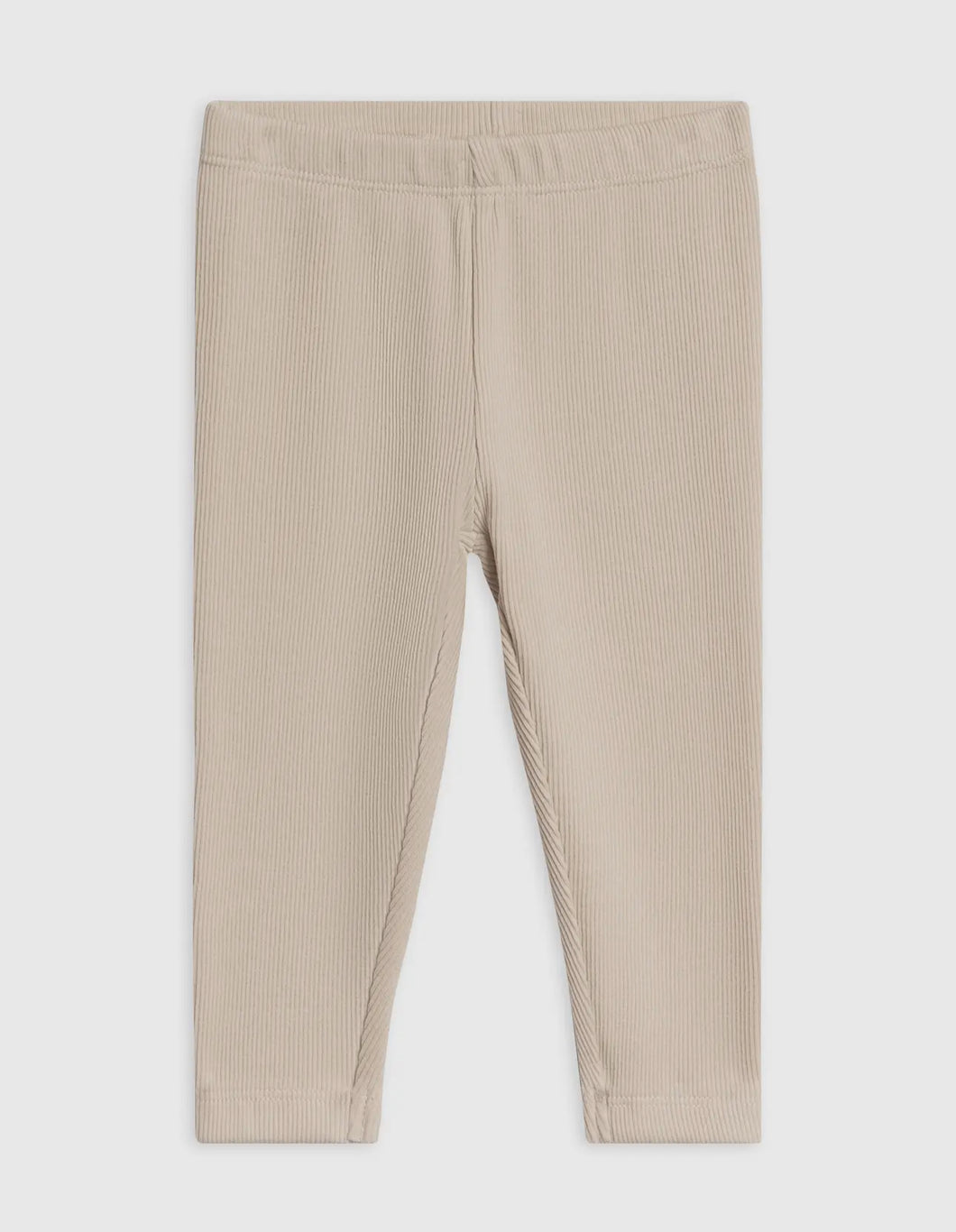 Organic Baby Lennon Ribbed Leggings - Oat