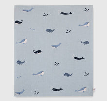 Load image into Gallery viewer, Organic Cotton Blanket- Whales
