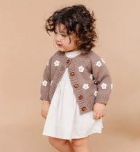 Load image into Gallery viewer, Flower Cardigan- Tan
