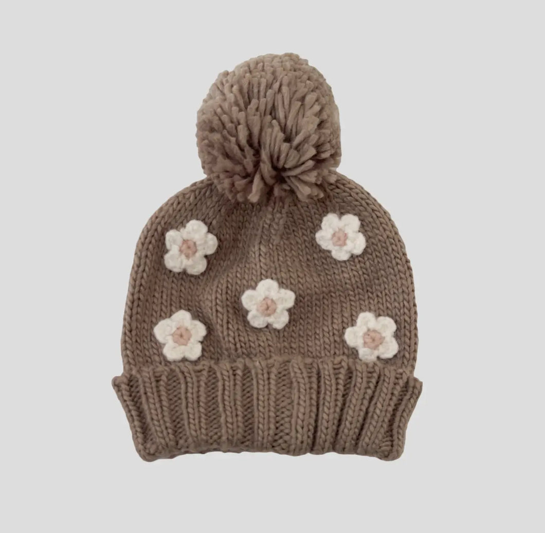 Flower Hat- Tan