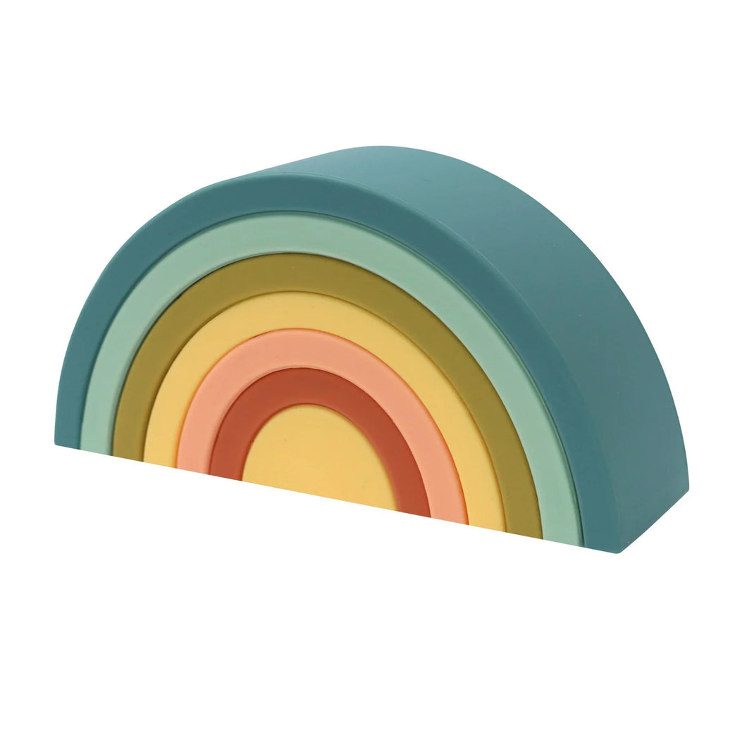 Silicone Rainbow Stacker- Blueberry