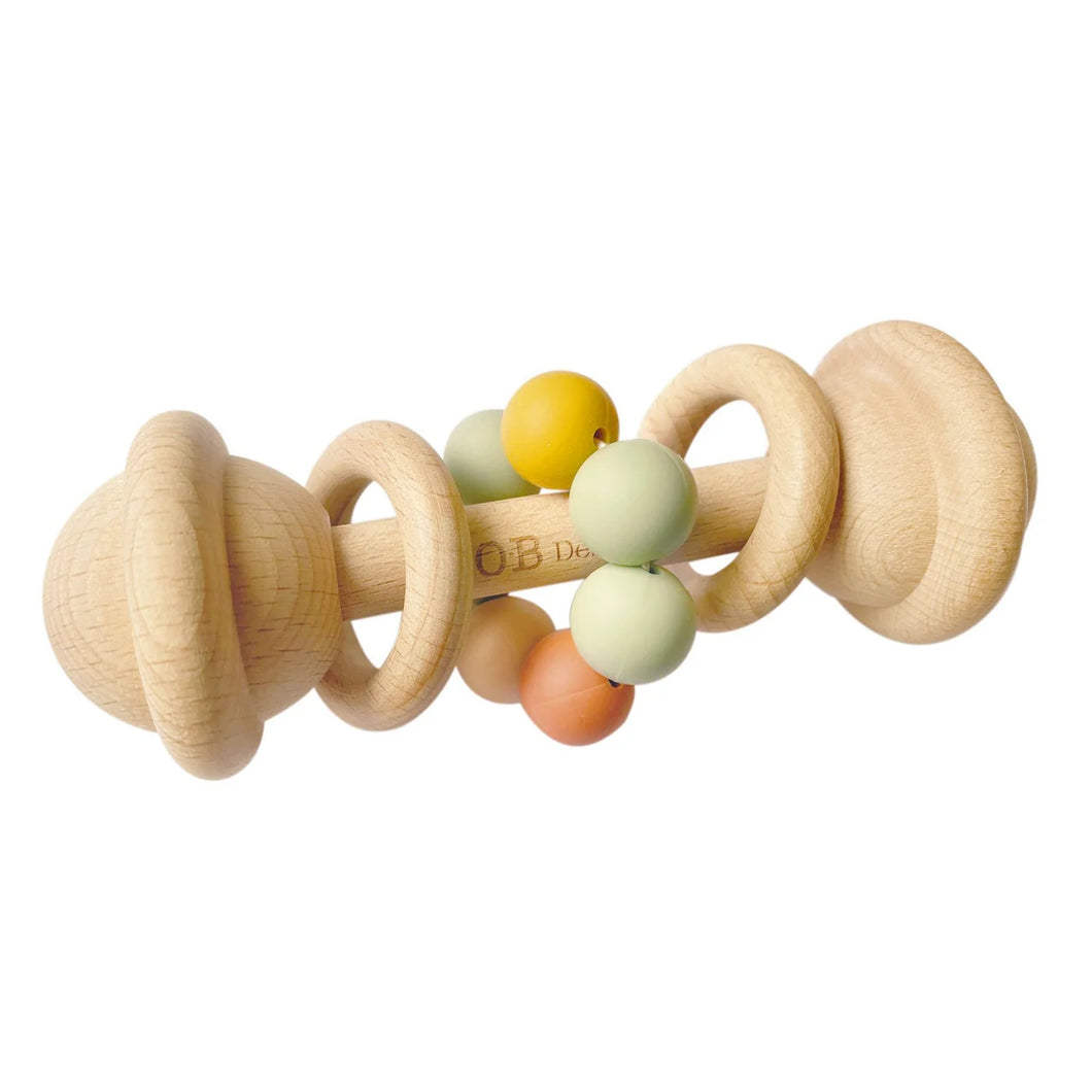 Multi Color Wooden Rattle Toy