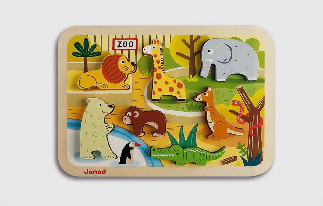 Zoo Chunky Puzzle 7 Stand-Alone Pieces