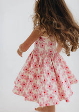 Load image into Gallery viewer, Sleeveless Twirl Dress in Pink Daisies
