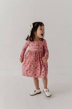Load image into Gallery viewer, Butterfly Bloom Henley Dress

