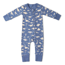 Load image into Gallery viewer, Organic 2-Way Zip Romper - Dino
