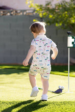 Load image into Gallery viewer, Baby Polo Romper- Palm Springs
