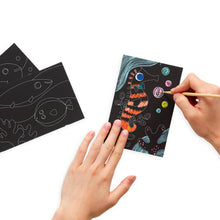 Load image into Gallery viewer, Scratch &amp; Scribble: Mini Kit - Friendly Fish (7 PC Set)
