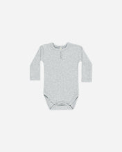 Load image into Gallery viewer, Ribbed Long Sleeve Onesie Dusty Blue
