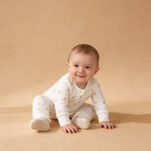 Load image into Gallery viewer, Organic 2-Way Zip Romper - Lemons
