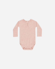 Load image into Gallery viewer, Quincy Mae - Ribbed Long Sleeve Onesie Rose
