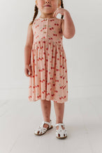 Load image into Gallery viewer, Cherries Henley Tank Dress
