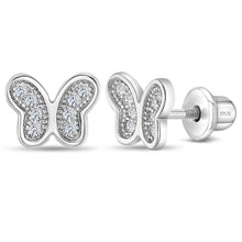 Load image into Gallery viewer, Petite Butterfly Sterling Silver Earrings

