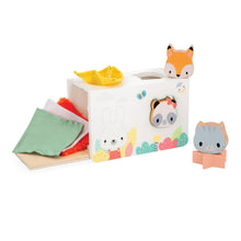 Load image into Gallery viewer, Janod - Pure Fabrics Shape Sorter Box

