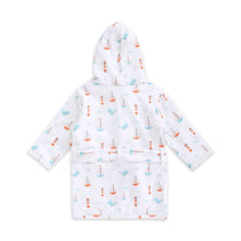 Load image into Gallery viewer, Sailboat Baby Bathrobe

