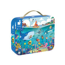Load image into Gallery viewer, Janod - The Seafloor Suitcase Puzzle - 100 Pieces
